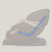 Osaki OS-Champ | Cream & Taupe | 2 Stages Zero Gravity | 18 Air Bag Full-Body Massage Chair | Lumbar Heating | Foot & Calf | 5 Auto Massage Programs | Bluetooth Speaker | Space Saving | Polypropylene