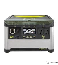 Goal Zero Yeti Portable Power Station, Yeti 300, 297 Watt Hour LiFePO4 Battery, Water resistant & Dustproof Solar Generator For Outdoors, Camping, Tailgating, & Home, Clean Renewable Off-Grid Power