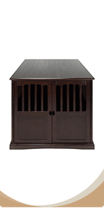 Casual Home Wooden Medium Pet Crate, End Table, Espresso