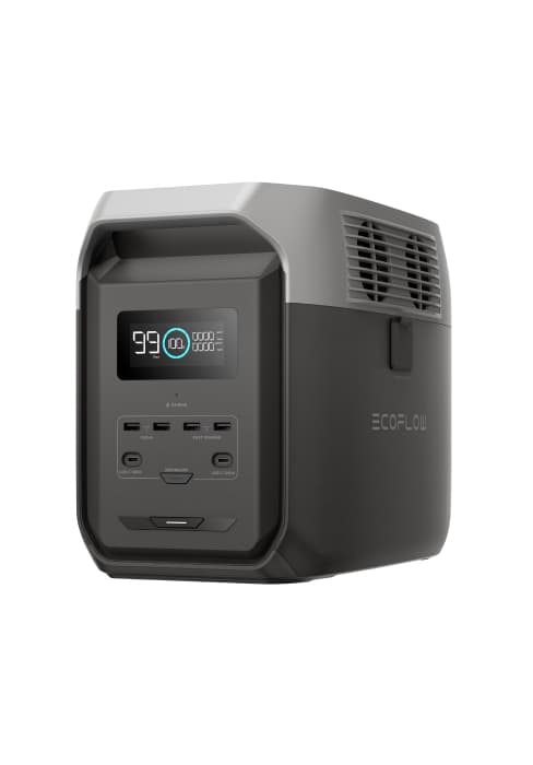 EF ECOFLOW DELTA 3 Portable Power Station, 1024Wh LiFePO4 Battery, Full Charge in 56 Min, 1800W AC/100W USB-C Output, Solar Generator(Solar Panel Optional) for Home Backup Power, Camping & RVs