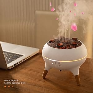 Dynamic Jellyfish Air Humidifier & Jellyfish Essential Oil Diffuser for Home,Office, Yoga - 7 Color-Changing Lights ,Remote Control ,4H/8H Timer Setting, Auto Shut-Off 250ml