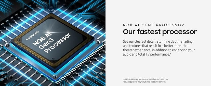 Samsung 65-Inch Class Neo QLED 8K QN900D Series Mini LED, Neo Quantum HDR Smart TV w/Dolby Atmos, Object Tracking Sound Pro, AI Motion Enhancer Pro, Alexa Built-in (QN65QN900D, 2024 Model)