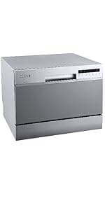 EdgeStar BIDW1802SS 18 Inch Wide 8 Place Setting Built-In Dishwasher