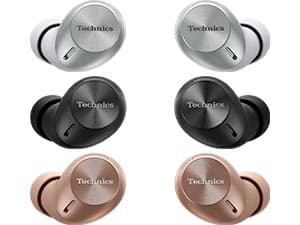 Technics Reference Class Hi-Fi Wireless Earbuds, Dolby Atmos with Head Tracking, Adaptive Noise Cancelling, 3 Device Multipoint, 10-hr Battery, Wireless Charging, Improved Fit - EAH-AZ100-K (Black)