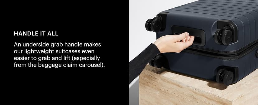 Away Carry-On Luggage, Lightweight Hardside Suitcase with Spinner Wheels, 22 Inch Airline Approved, TSA Lock, Navy Blue