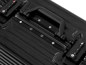 UrbanExplorer 20inch Carry On Luggage 22x14x9 Airline Approved, Zipperless Luggage Carry On TSA Approved ABS+PC Hard Shell Suitcases, Lightweight Carry On Suitcases with Aluminum Frame, Black