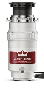 Waste King Garbage Disposal for Kitchen Sink with Power Cord, L-1001