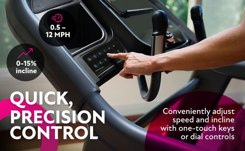 Horizon Fitness 7.4 at Studio Series Smart Treadmill with Bluetooth and Incline, Heavy Duty Folding Treadmill 350 lbs Weight Capacity, Pro Running Machine for Home Exercise and Running with Apps