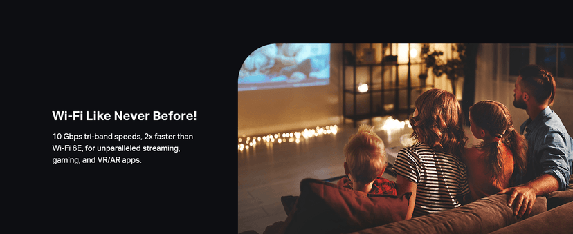 TP-Link ๐๐๐๐จ BE63 Tri-Band WiFi 7 BE10000 Whole Home Mesh System- 6-Stream 10 Gbps, 4x2.5G Ports Wired Backhaul, 4X Smart Internal Antennas, VPN, MU-MIMO, HomeShield, Free Expert Support (2-Pack)