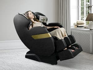 Real Relax 2025 Full Body Massage Chair of Dual-core S Track,Shiatsu Massage Recliner of Zero Gravity with APP and LCD Control,Lower Back and Calf Heating,Bluetooth,Home or Office Use,Black