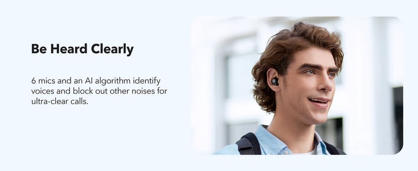 Soundcore by Anker Space A40 Adaptive Active Noise Cancelling Wireless Earbuds, Reduce Noise by Up to 98%, Ultra Long 50H Playtime, 10H Single Playtime, Hi-Res Sound, Comfortable Fit, Wireless Charge