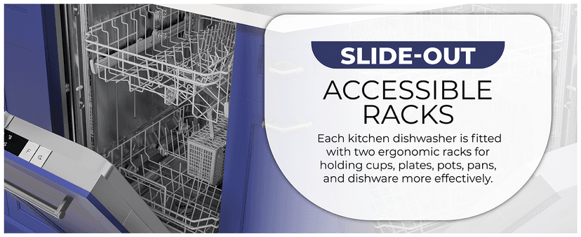 KoolMore KM-DW1852-PR 18 in. ADA Panel Ready with 8 Place Settings 52 DB Dishwasher in Stainless-Steel, UL and Energy Star Certified