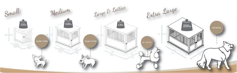 Casual Home Wooden Medium Pet Crate, End Table, Espresso