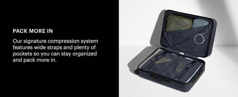 Away Carry-On Luggage, Lightweight Hardside Suitcase with Spinner Wheels, 22 Inch Airline Approved, TSA Lock, Navy Blue