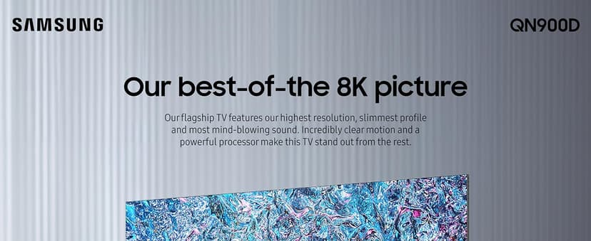 Samsung 65-Inch Class Neo QLED 8K QN900D Series Mini LED, Neo Quantum HDR Smart TV w/Dolby Atmos, Object Tracking Sound Pro, AI Motion Enhancer Pro, Alexa Built-in (QN65QN900D, 2024 Model)