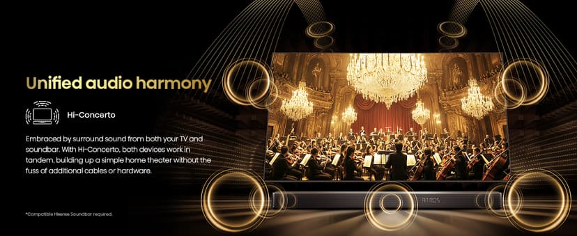 Hisense 55" Class U8 Mini-LED ULED 4K UHD Google Smart TV (55U8QG, 2025 Model) - QLED, Native 165Hz, VRR 288, Up to LD5600, 5000 Nits, HDR10+, Dolby Vision IQ · Atmos, IMAX Enhanced, 4.1.2 Ch Audio