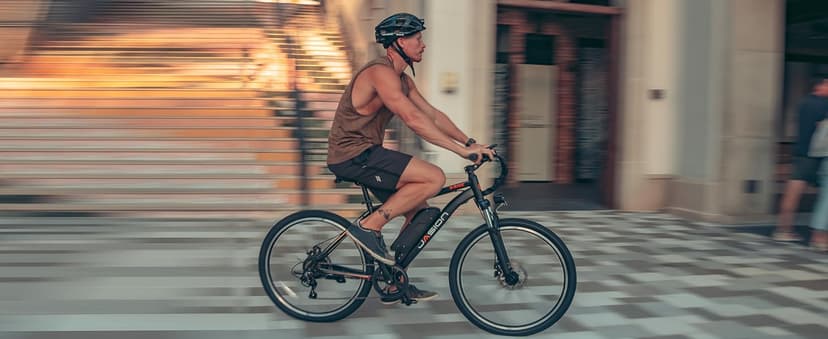 Jasion EB5 Electric Bike for Adults with Peak 500W Brushless Motor, 40Miles 20MPH Commuting Electric Mountain Bike with 360Wh Removable Battery, 7-Speed, 26" Tires and Front Fork Suspension