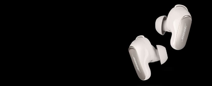 Bose QuietComfort Ultra Bluetooth Earbuds, Wireless Earbuds with Spatial Audio and World-Class Active Noise Cancellation, Deep Bass, Up to 6 Hours of Playtime, White Smoke