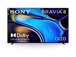 Sony BRAVIA 8 II 65 Inch TV, QD OLED, 4K Smart Google TV, XR Processor with AI Technology, Ultra Slim Design, 120hz Television, Dolby Vision/Atmos, Exclusive Features for PS5, K-65XR80M2, 2025 Model