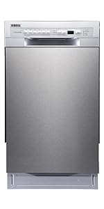 EdgeStar BIDW1802SS 18 Inch Wide 8 Place Setting Built-In Dishwasher
