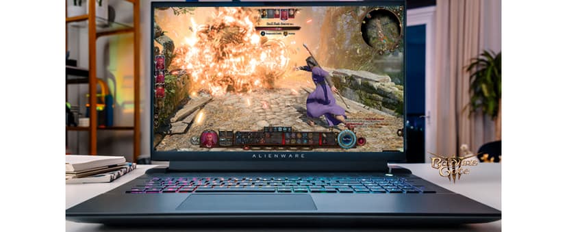 Alienware M18 R2 Gaming Laptop - 18 QHD+ 165Hz 3ms Display, Intel Core i9-14900HX, 32GB DDR5 RAM, 1TB SSD, NVIDIA GeForce RTX 4080 12 GB GDDR6, Windows 11 Home, Onsite Service - Dark Metallic Moon