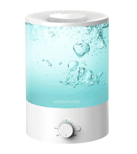 MegaWise Cool Mist Humidifiers, 3.5L Top Refill Ultrasonic humidifier for Bedroom, Baby Room, Office