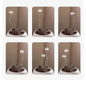 Dynamic Jellyfish Air Humidifier & Jellyfish Essential Oil Diffuser for Home,Office, Yoga - 7 Color-Changing Lights ,Remote Control ,4H/8H Timer Setting, Auto Shut-Off 250ml