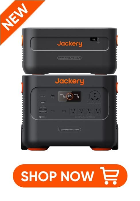 Jackery Explorer 2000 PRO Portable Power Station, 2160Wh Capacity with 3x2200W AC Outlets, Fast Charging, Solar Generator for Home Backup, Emergency, RV Outdoor Camping (Solar Panel Optional)