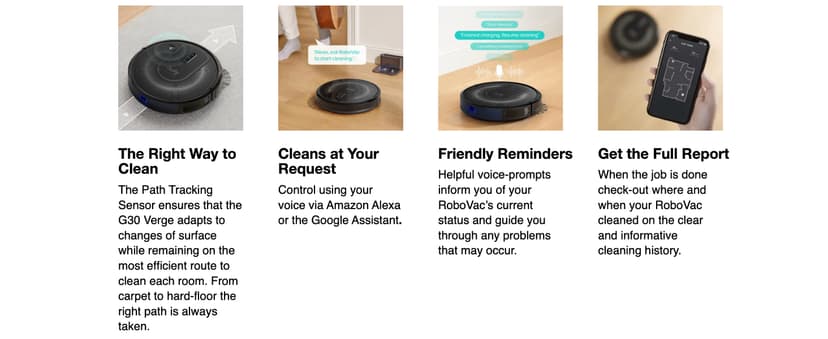 eufy Renewed RoboVac G30 Verge, Robot Vacuum with Home Mapping, 2000Pa Suction, Wi-Fi, Boundary Strips, for Carpets and Hard Floors (Renewed)