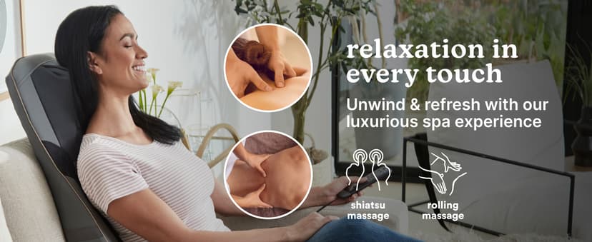 Homedics Back Massager with Heat, Shiatsu Elite II Heated Neck and Back Massage Cushion. 3 Different Massage Styles and 3 Massage Zones. Comes with Controller and Chair Straps