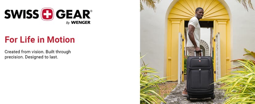 SwissGear Sion Softside Expandable Luggage, Black, Carry-On 21-Inch