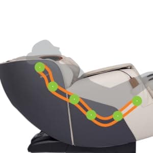 Human Touch Quies Zero Gravity Massage Chair, Full Body Back, Leg, Shoulder Acupressure, 9 Programmed S & L Track Massages, Dual Lumbar Heat w Extending Calf & Foot Massage, Built-in Speakers, Gray