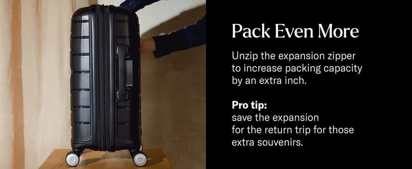 Samsonite Freeform 23-Inch Hardside Carry-On Luggage with Spinner Wheels - Hardshell Carry-On Suitcase - TSA, Airline-Approved - Expandable Hard Shell, Smooth Rolling Wheels for Lightweight Travel.