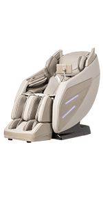 Osaki OS-Champ | Cream & Taupe | 2 Stages Zero Gravity | 18 Air Bag Full-Body Massage Chair | Lumbar Heating | Foot & Calf | 5 Auto Massage Programs | Bluetooth Speaker | Space Saving | Polypropylene