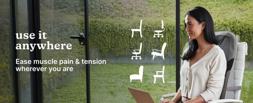 Homedics Back Massager with Heat, Shiatsu Elite II Heated Neck and Back Massage Cushion. 3 Different Massage Styles and 3 Massage Zones. Comes with Controller and Chair Straps