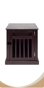 Casual Home Wooden Medium Pet Crate, End Table, Espresso