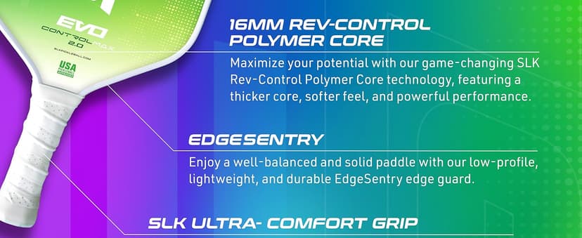 Selkirk Sport SLK Evo Pickleball Paddles | Evo Power | Evo Control | Evo Hybrid | Fiberglass or Carbon Fiber Pickleball Paddle