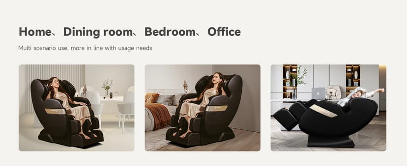 Real Relax 2025 Full Body Massage Chair of Dual-core S Track,Shiatsu Massage Recliner of Zero Gravity with APP and LCD Control,Lower Back and Calf Heating,Bluetooth,Home or Office Use,Black