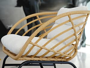 Grand patio 3-Piece Outdoor Furniture Set - Wicker Sofa with Thick Beige Cushions, Patio Coffee Table, Perfect for Porch, Backyard, Balcony, Garden