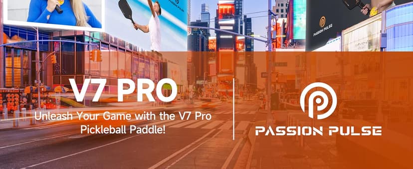 V7 Pro Pickleball Paddle – 3K Raw Carbon Fiber Pickle Ball Paddles with 16mm Polypropylene Core, 3D PulseGrip Handle, – Pickleball Rackets Ideal for All Skill Levels