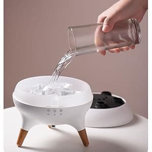 Dynamic Jellyfish Air Humidifier & Jellyfish Essential Oil Diffuser for Home,Office, Yoga - 7 Color-Changing Lights ,Remote Control ,4H/8H Timer Setting, Auto Shut-Off 250ml
