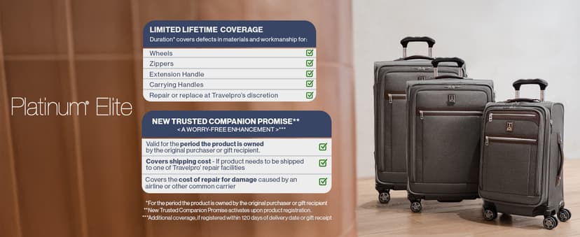 Travelpro Platinum Elite Softside Expandable Carry on Luggage, 8 Wheel Spinner Suitcase, USB Port, Suiter, Men and Women, True Navy Blue, Carry On 21-Inch