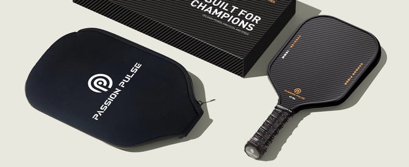 V7 Pro Pickleball Paddle – 3K Raw Carbon Fiber Pickle Ball Paddles with 16mm Polypropylene Core, 3D PulseGrip Handle, – Pickleball Rackets Ideal for All Skill Levels