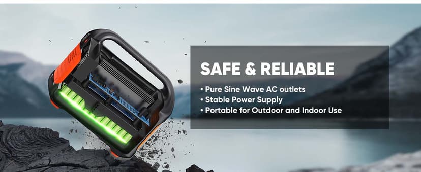 Jackery Portable Power Station Explorer 300, 293Wh Backup Lithium Battery, Solar Generator for Outdoors Camping Travel Hunting Blackout (Solar Panel Optional)