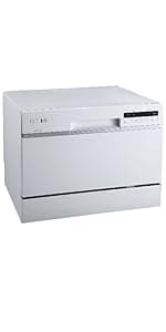 EdgeStar BIDW1802SS 18 Inch Wide 8 Place Setting Built-In Dishwasher