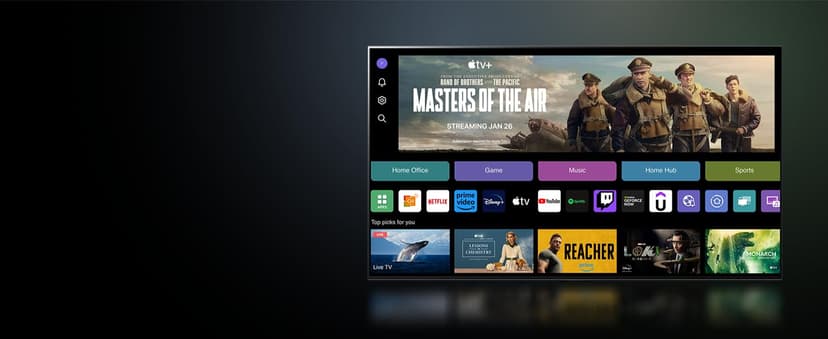 LG 42-Inch Class OLED evo C4 Series Smart TV 4K Processor Flat Screen with Magic Remote AI-Powered with Alexa Built-in (OLED42C4PUA, 2024)