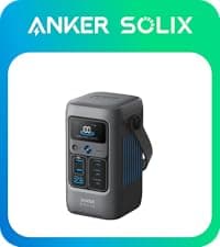 Anker Portable Power Station SOLIX C300, 288Wh LiFePO4 Battery, 300W (600W Surge) Solar Generator, 140W Two-Way Fast Charging, for Outdoor Camping, Traveling, and Emergencies (Solar Panel Optional)