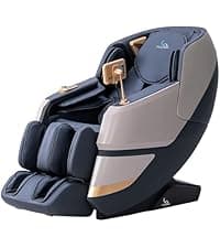 MassaMAX MT339 4D Massage Chair, Full Body Shiatsu Recliner with Electric Extendable Footrest, Zero Gravity, SL Track, Deep Yoga Stretch, 15 Modes, Foot Rollers, and Heating (Space White)