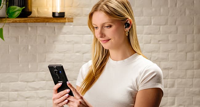 Sony WF-C710N Truly Wireless Noise-Canceling Earbuds with up to 30-Hour Battery Life, Lightweight and Secure, Black