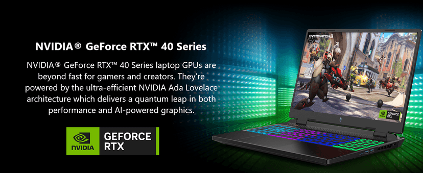 Acer Nitro 16 Gaming Laptop | AMD Ryzen 7 7840HS OctaCore CPU | NVIDIA GeForce RTX 4060 Laptop GPU | 16" WUXGA 165Hz IPS Display | 16GB DDR5 | 512GB Gen 4 SSD | WiFi 6E | RGB Backlit KB | AN16-41-R1WE